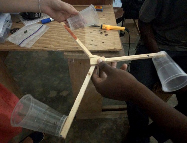 Testing plastic cup ears fab lab