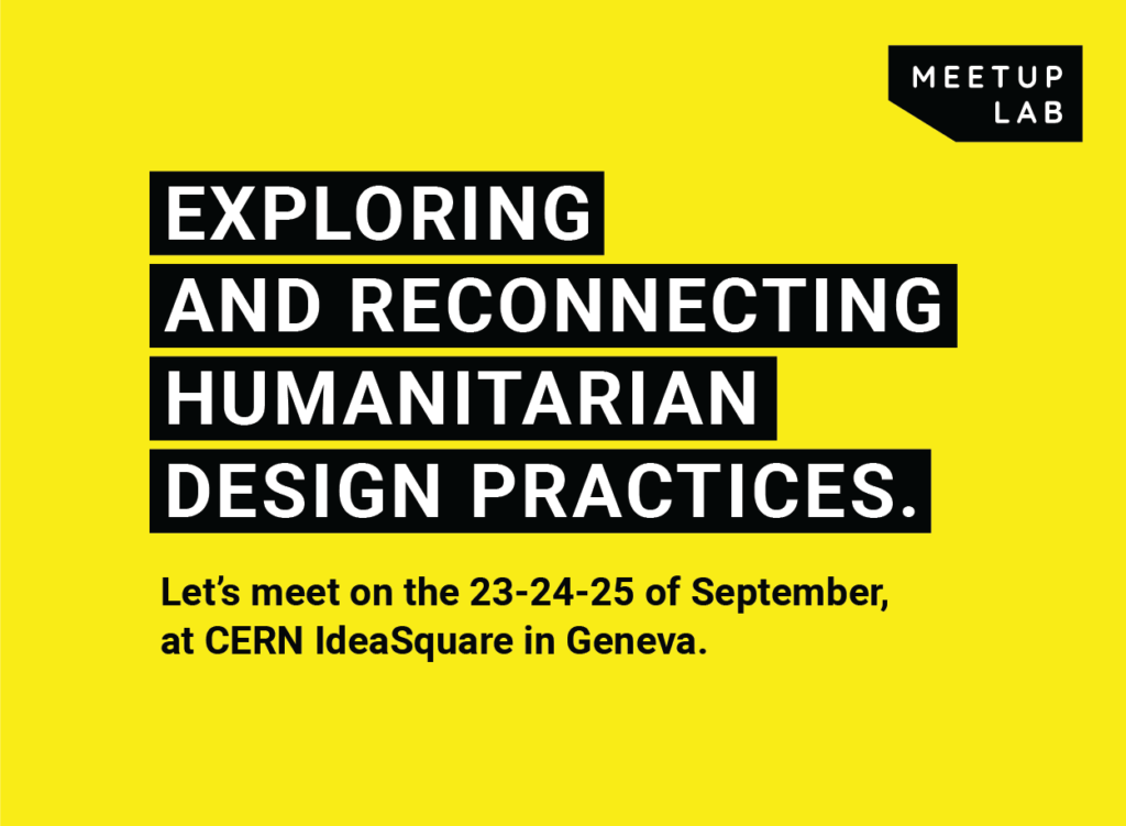 poster artwork in black and yellow for a HD event in Geneva